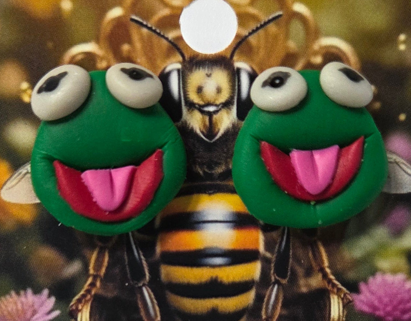 HAPPY FROG STUD EARRINGS!